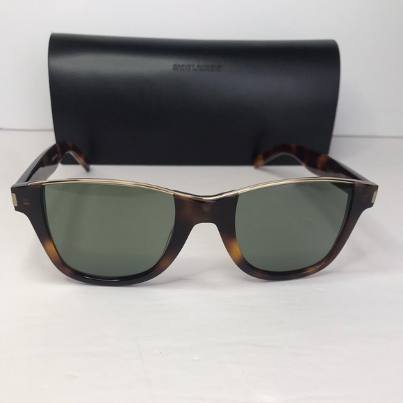 Authentic New Saint Laurent New Sl 51 Cut 002 Unisex Havana Sunglasses - Picture 3 of 11